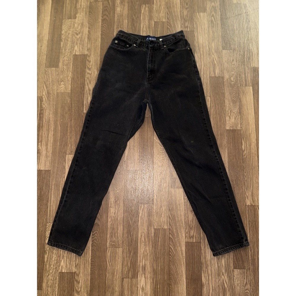 LA Blues Mom High‎ Rise Waist Jeans Womens 10T Black Denim